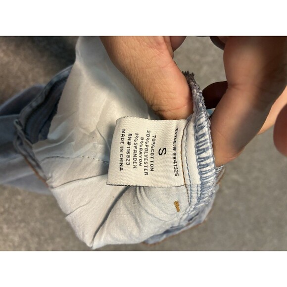 Easel Split Hem Flare Jeans Size S Light Wash Stretch Denim Retro Western - Picture 5 of 7